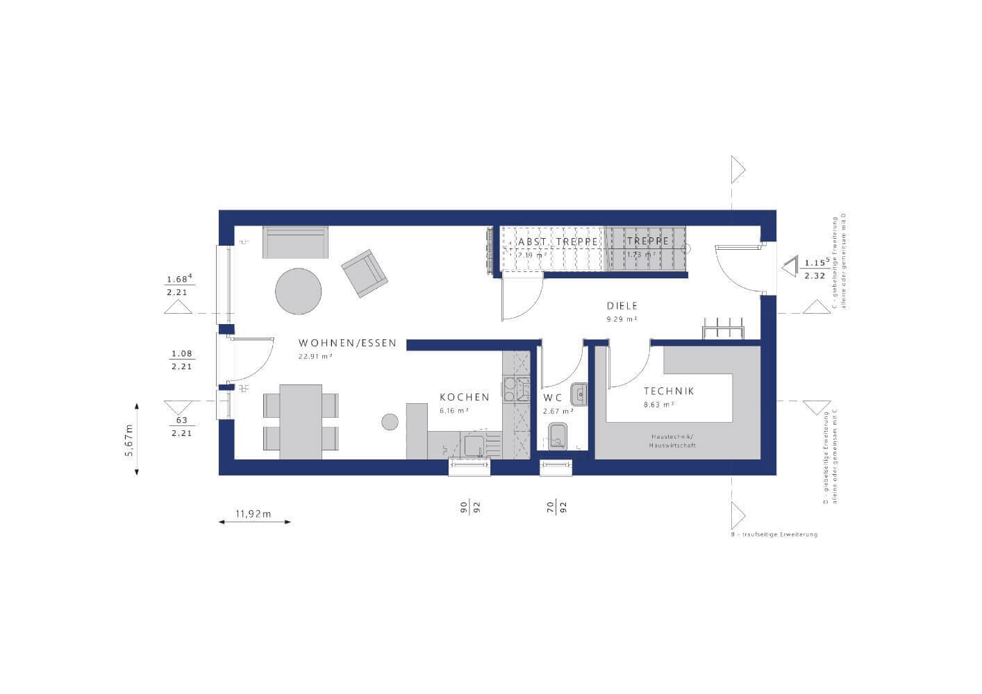 Einfamilienhaus zum Kauf provisionsfrei 331.579 € 3 Zimmer 107,1 m²<br/>Wohnfläche 794 m²<br/>Grundstück Bliesen St. Wendel 66606