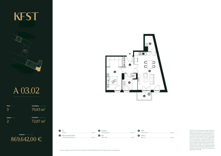 Wohnung zum Kauf provisionsfrei 763.650 € 2 Zimmer 70,8 m²<br/>Wohnfläche 3.<br/>Geschoss Tiergarten Berlin 10785