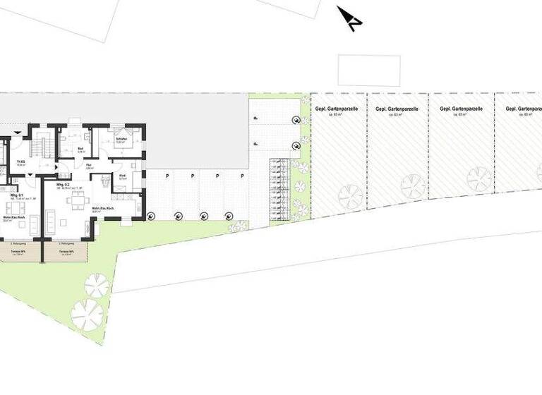Wohnung zum Kauf - Erstbezug provisionsfrei 334.198 € 3 Zimmer 73,5 m² Dorfstraße 30 Bühl Burgrieden 88483