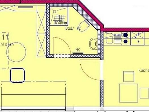 Studio zur Miete 400 € 1 Zimmer 39 m² frei ab 01.10.2026 Weixdorf Dresden 01108