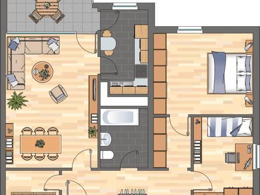 Wohnung zur Miete 769 € 3 Zimmer 72,2 m² 13. Geschoss Bayernplatz 8 Neustadt-Stadt Neustadt an der Weinstraße 67433