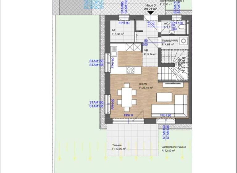 Doppelhaushälfte zum Kauf - Erstbezug 599.900 € 4 Zimmer 89,2 m² 203,5 m² Grundstück Wien, Donaustadt / Wien 22., Donaustadt 1220