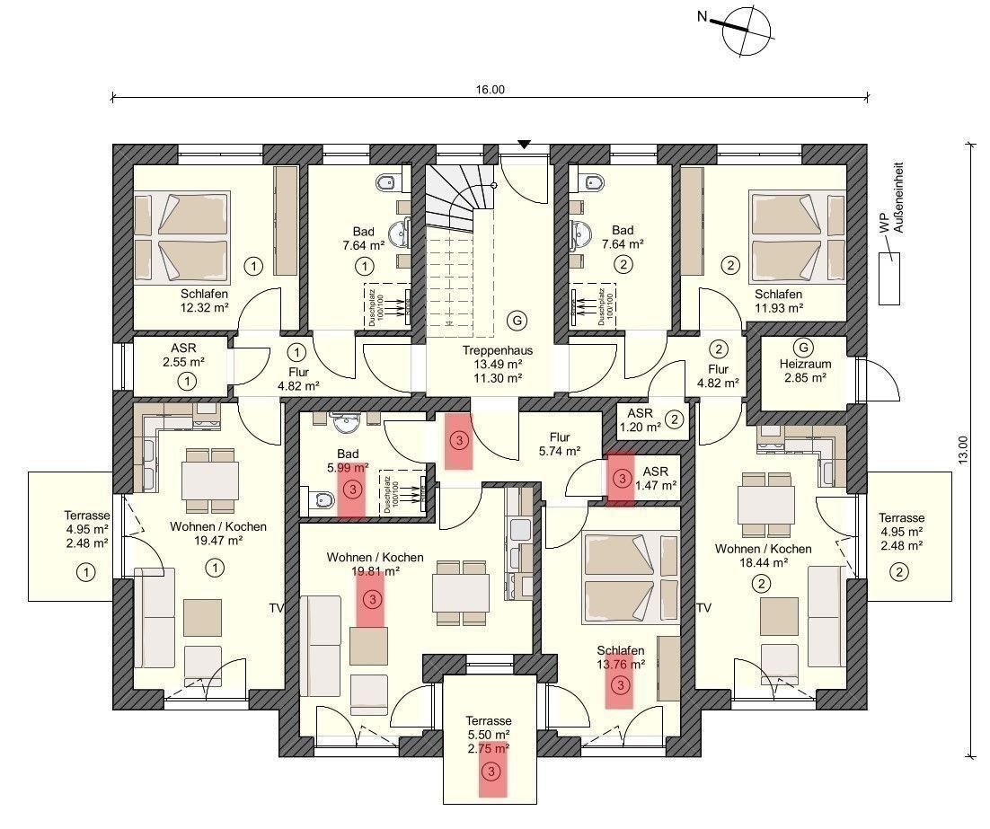 Terrassenwohnung zur Miete 1.700 € 2 Zimmer 50 m²<br/>Wohnfläche EG<br/>Geschoss Zingst Zingst 18374