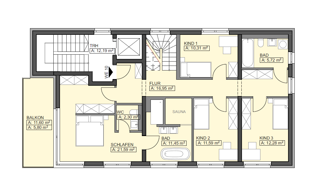 Penthouse zum Kauf provisionsfrei 6 Zimmer 188 m²<br/>Wohnfläche Trachenberge Dresden 01129