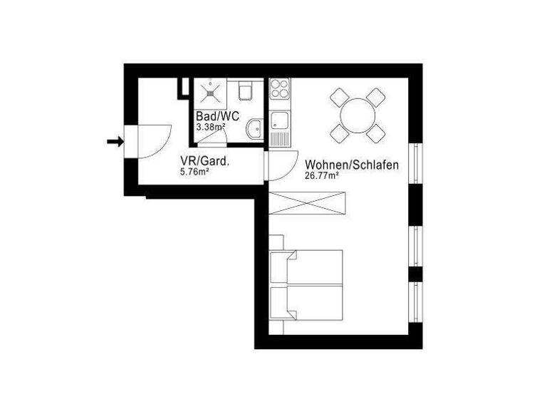 Studio zum Kauf - Erstbezug provisionsfrei 244.800 € 1 Zimmer 35,7 m² Henndorf am Wallersee 5302