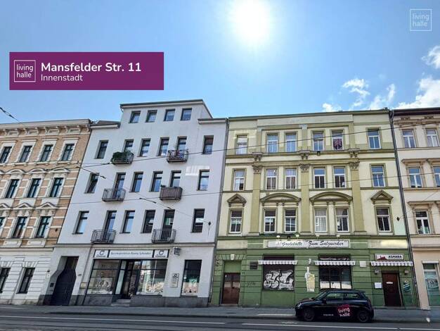 Wohnung zur Miete 440 € 2 Zimmer 57,8 m² 3. Geschoss Mansfelder Straße 11 Saaleaue Halle 06108