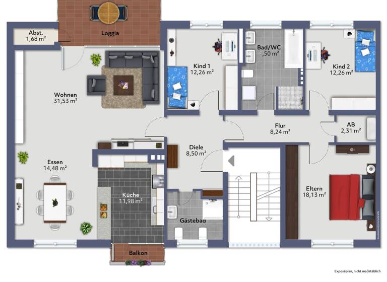 Wohnung zum Kauf 438.000 € 5 Zimmer 136 m²<br/>Wohnfläche 2.<br/>Geschoss Bockum Krefeld 47800