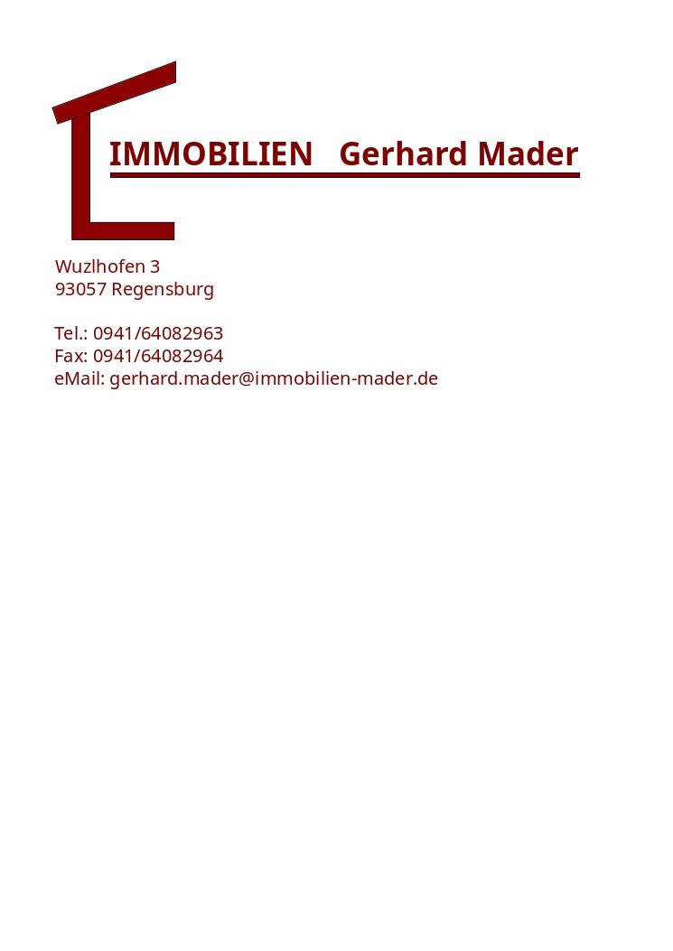 Immobilien und Finanzierungen Gerhard Mader