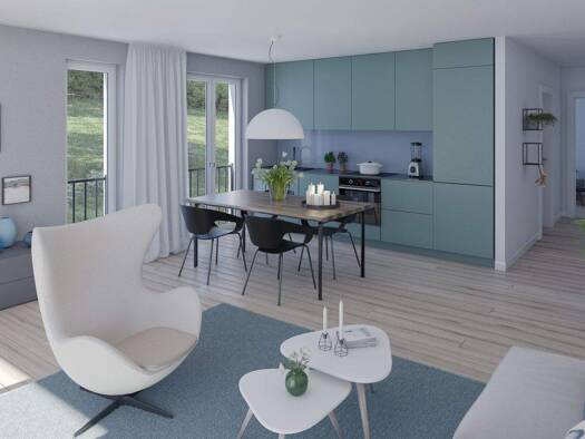 Terrassenwohnung zum Kauf - Neubau provisionsfrei 594.000 € 3 Zimmer 84,8 m² 2. Geschoss Müllheim Müllheim 79379