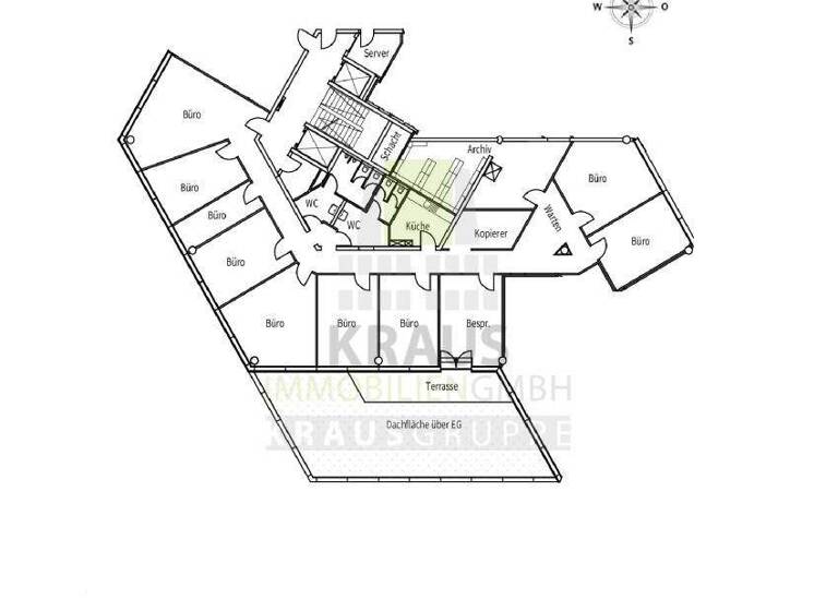 Bürofläche zur Miete provisionsfrei 11,50 € 420,3 m² Bürofläche Rohrbach Heidelberg 69126