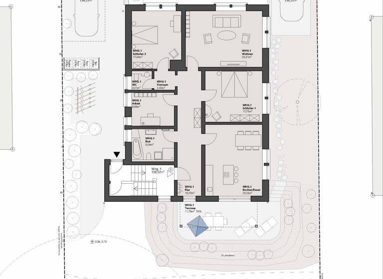 Wohnung zum Kauf 325.522 € 4 Zimmer 138,5 m²<br/>Wohnfläche EG<br/>Geschoss Nibleungenstraße 41 Neue Heimat Bayreuth 95448