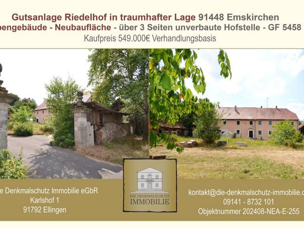 Haus zum Kauf 549.000 € 15 Zimmer 880 m² 5.458 m² Grundstück Riedelhof Emskirchen 91448