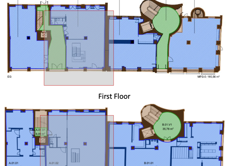 Büro zur Miete provisionsfrei 8.636 € 395 m² Bürofläche Lindenstraße Kreuzberg Berlin 10969