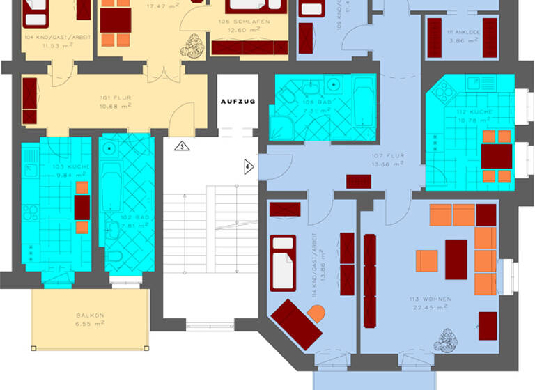 Wohnung zum Kauf 234.000 € 3 Zimmer 72 m² EG Werner Straße 14 Löbtau-Nord Dresden 01159