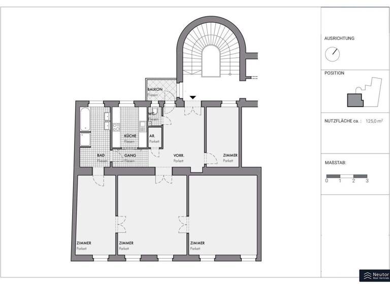 Wohnung zur Miete 2.378 € 3,5 Zimmer 3. Geschoss Wipplingerstraße Wien 1010