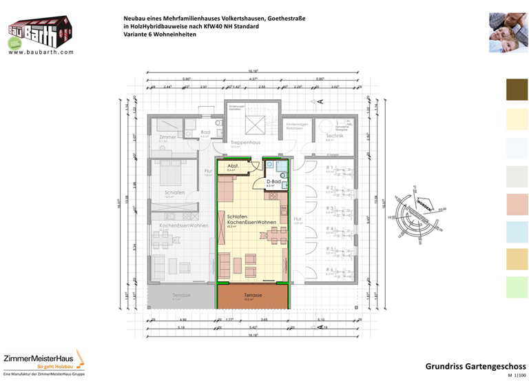 Wohnung zur Miete - Erstbezug als Kapitalanlage geeignet 680 € 1,5 Zimmer 58 m² Volkertshausen 78269