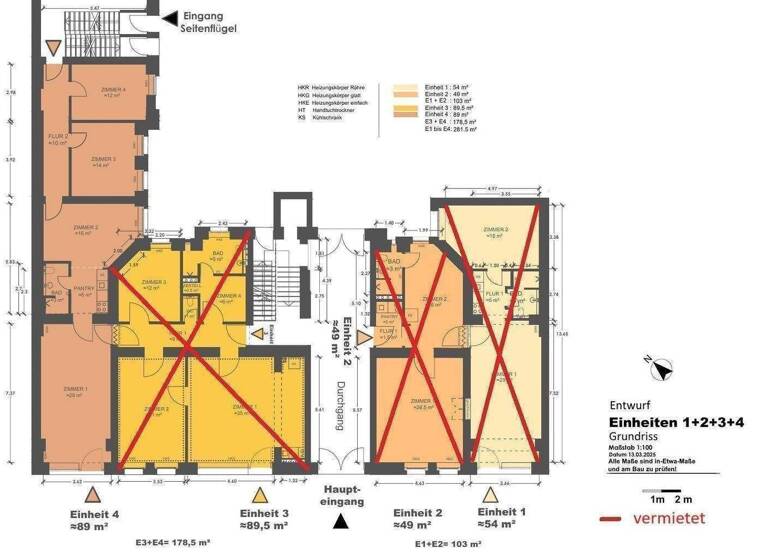 Büro zur Miete 1.602 € 4 Zimmer 89 m² Bürofläche Schöneberg Berlin 10827
