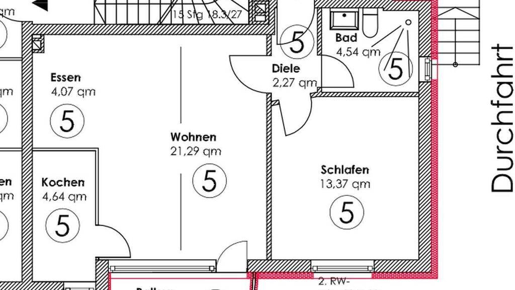 Wohnung zur Miete 600 € 2 Zimmer 57 m² EG frei ab 15.04.2026 Gerresheimer Straße 104 Hilden 40721