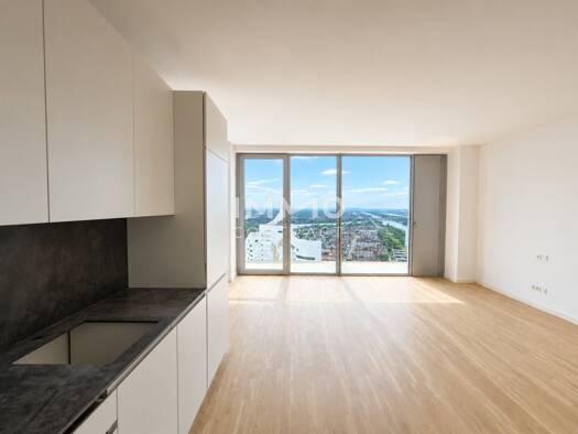 Studio zur Miete - Erstbezug 971 € 1 Zimmer 34,2 m² 44. Geschoss frei ab 01.11.2026 Wien 1220