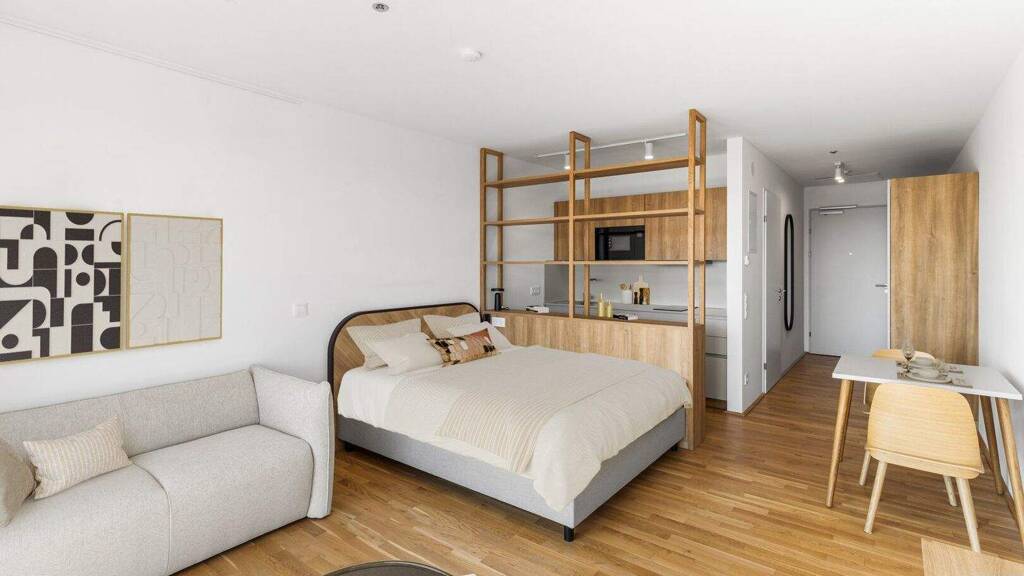 Studio zur Miete - Erstbezug 1.006 € 1 Zimmer 33,9 m² 19. Geschoss Dresdner Straße Wien 1200