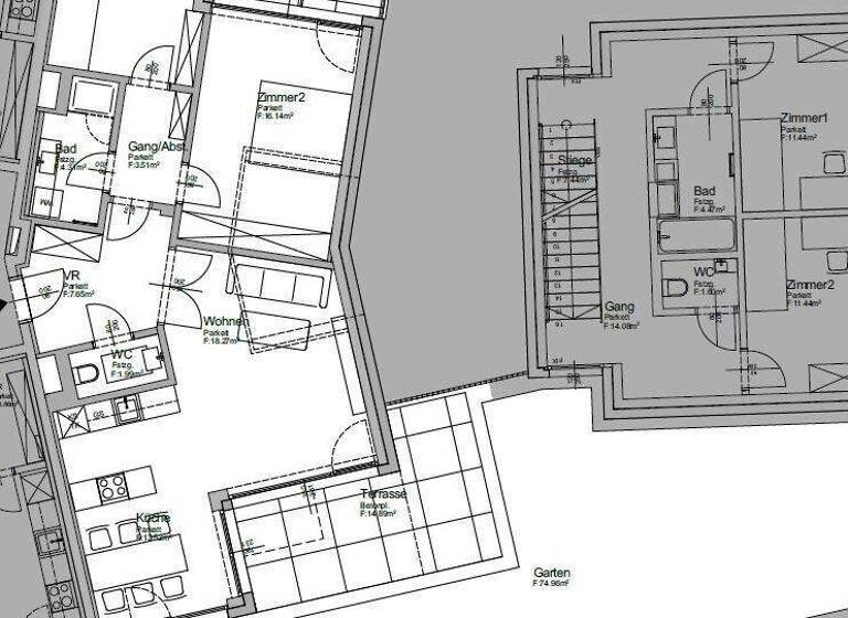 Wohnung zur Miete - Erstbezug 1.948 € 3 Zimmer 77,8 m² 1. Geschoss frei ab sofort Wien 1190
