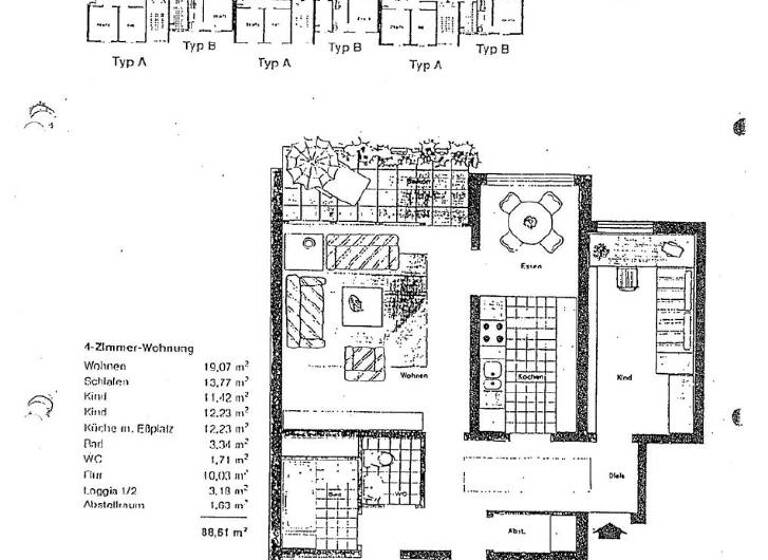 Wohnung zum Kauf 299.000 € 4 Zimmer 88,6 m²<br/>Wohnfläche 2.<br/>Geschoss ab sofort<br/>Verfügbarkeit Pfullendorf Pfullendorf 88630