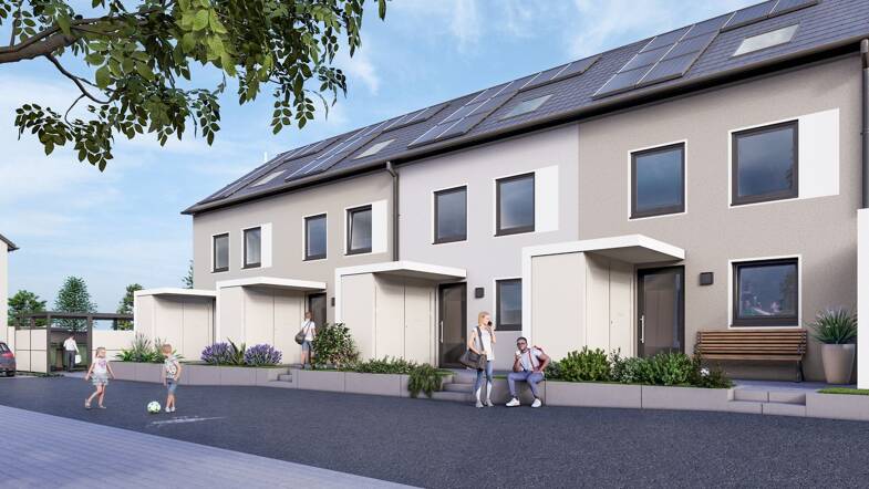 Reihenendhaus zum Kauf provisionsfrei 369.990 € 4 Zimmer 120 m² 197,9 m² Grundstück Holunderweg 1a-4d Ketzin Ketzin 14669