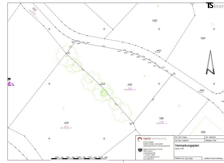 Grundstück zum Kauf 835 m² Grundstück Klaus 6833