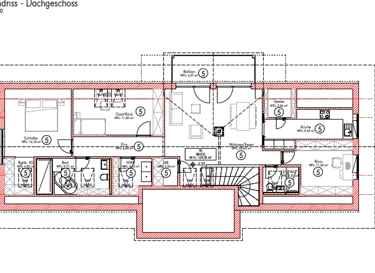 Wohnung zum Kauf 798.000 € 4 Zimmer 124 m²<br/>Wohnfläche Dachgeschoss, 2.<br/>Geschoss Halfing Halfing 83128