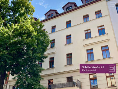 Wohnung zur Miete 640 € 2 Zimmer 64,2 m² 4. Geschoss Schillerstraße 41 Paulusviertel Halle 06114