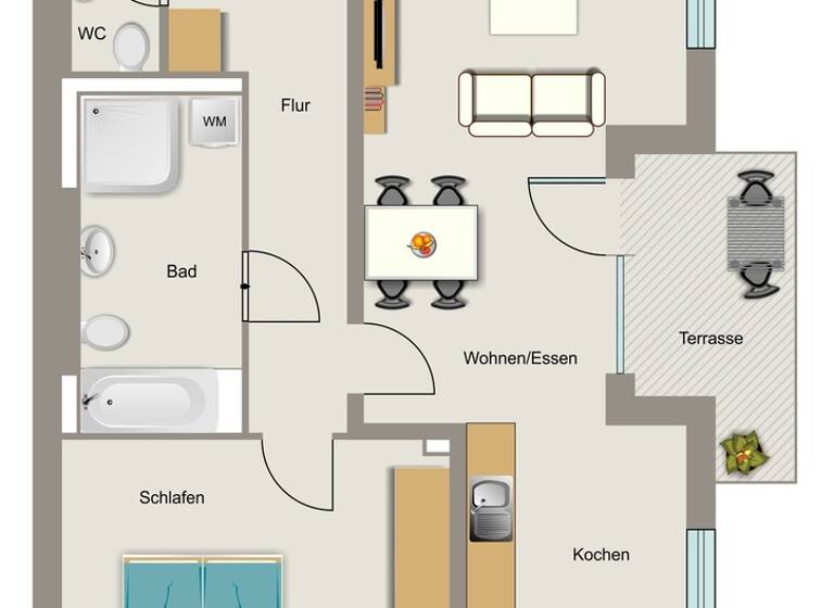 Wohnung zur Miete - Erstbezug 1.023 € 2 Zimmer 75,8 m² EG frei ab 01.10.2026 Großer Einberg 6 Wiemelhausen Bochum 44789