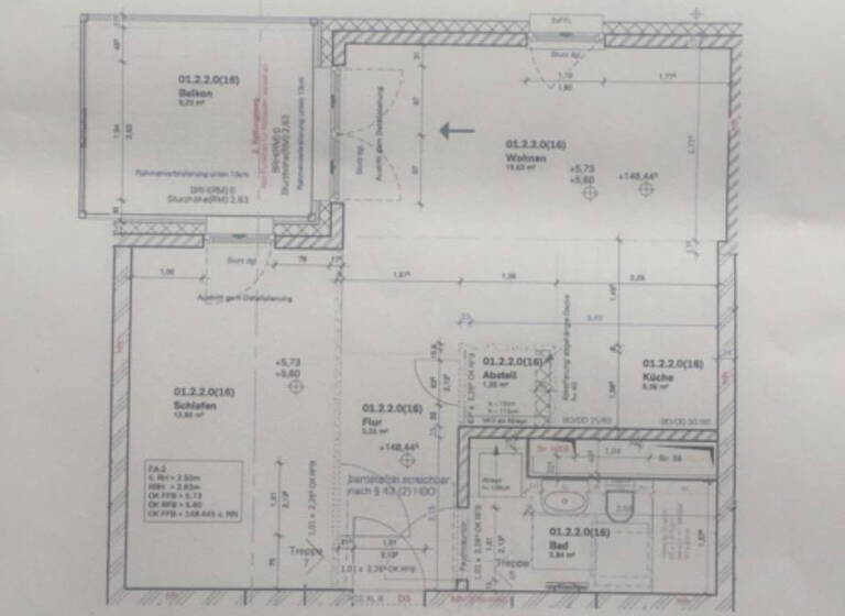Wohnung zur Miete 940 € 2 Zimmer 56 m² 2. Geschoss frei ab 01.05.2026 Steinberg Dietzenbach 63128