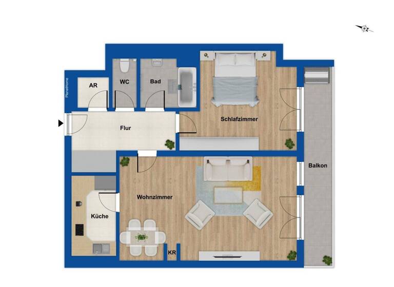 Wohnung zum Kauf 2 Zimmer 78 m² 3. Geschoss Ost Rosenheim 83022