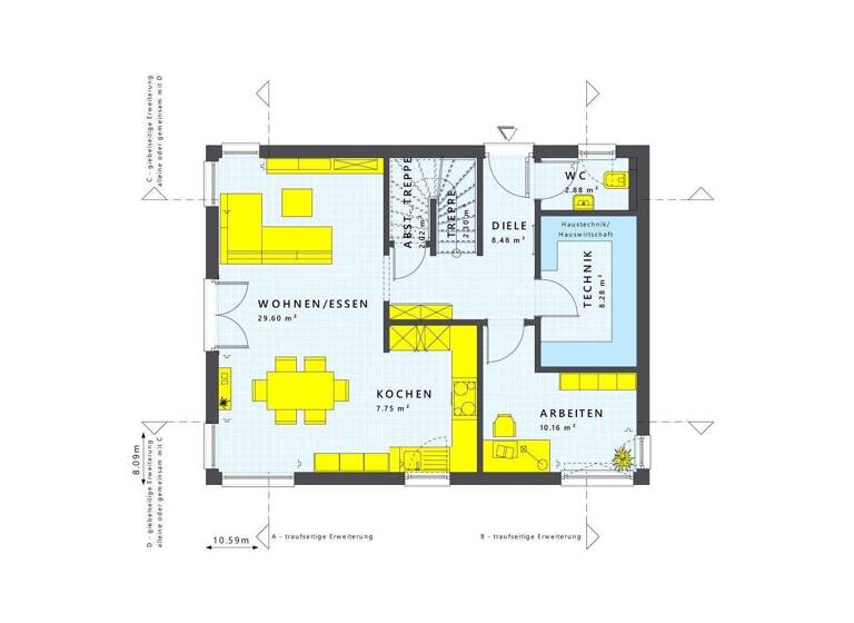 Haus zum Kauf provisionsfrei 1.069.443 € 5 Zimmer 145 m² 580 m² Grundstück Schwaberwegen Forstinning 85661