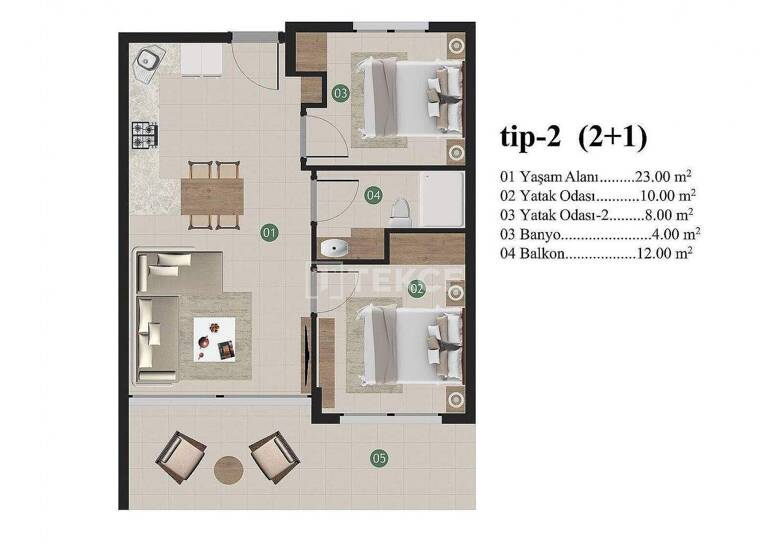Wohnung zum Kauf 108.000 € 67 m² Milas
