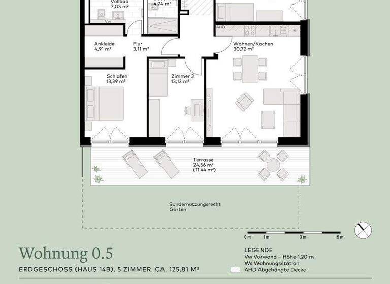 Wohnung zum Kauf - Erstbezug provisionsfrei 699.000 € 5 Zimmer 125,8 m² EG An der Mühlenau 14 a-e Pinneberg 25421