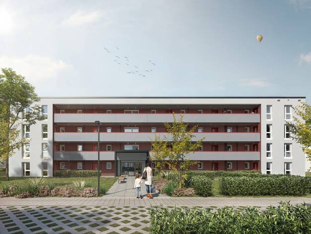 Wohnung zur Miete - Erstbezug 1.083 € 3 Zimmer 83,3 m² 1. Geschoss frei ab 01.03.2027 Schürenfeld 33 Altenessen-Nord Essen 45329