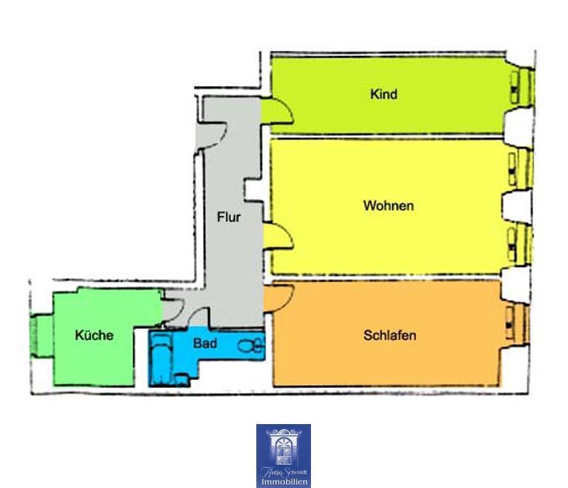 Wohnung zur Miete 445 € 3 Zimmer 89 m²<br/>Wohnfläche Innenstadt Bautzen 02625