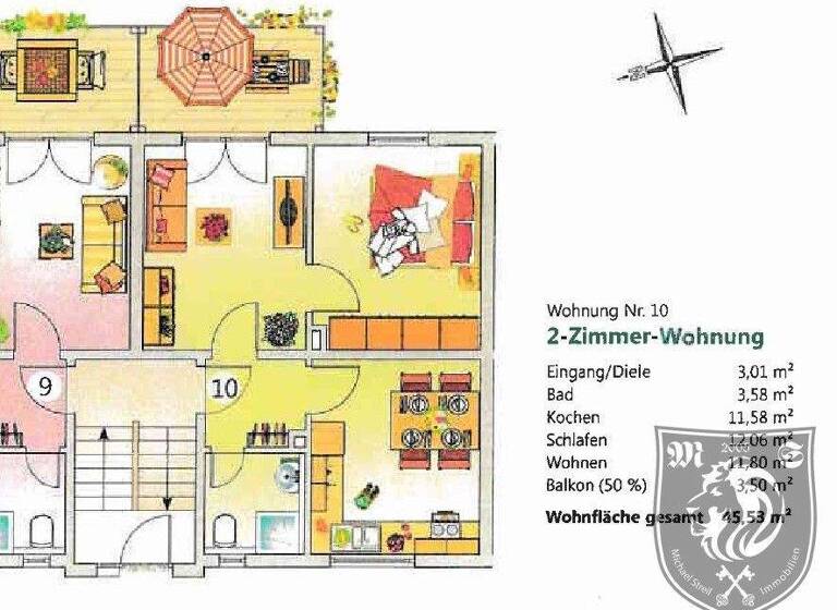 Wohnung zur Miete 600 € 2 Zimmer 45,5 m² frei ab 01.03.2026 Königsbronn 89551