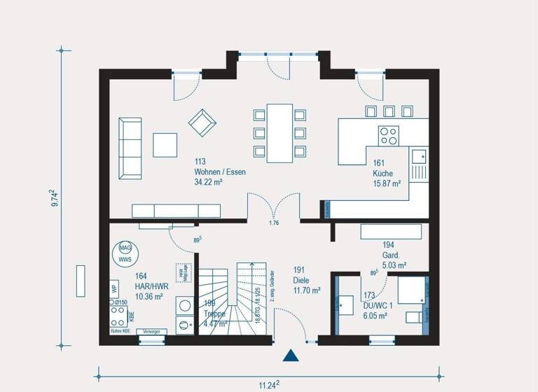 Einfamilienhaus zum Kauf 685.929 € 4 Zimmer 173,4 m² 800 m² Grundstück Hopferau 87659