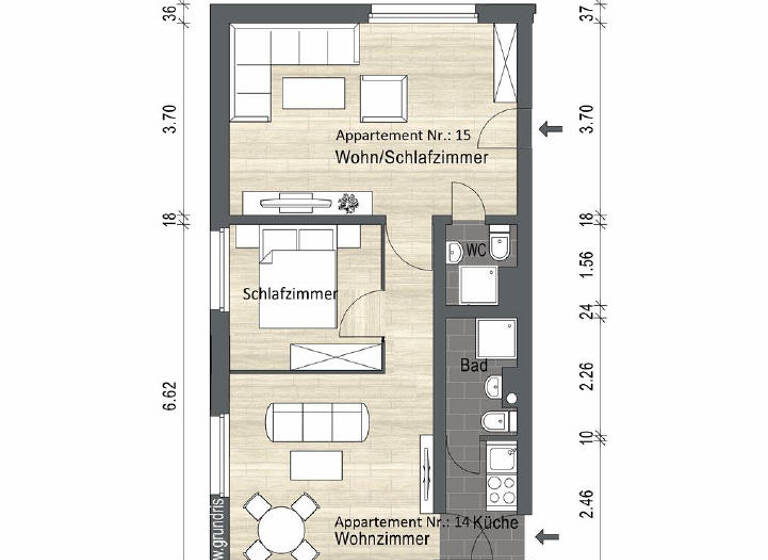 Wohnung zum Kauf 329.500 € 3 Zimmer 54 m²<br/>Wohnfläche Juist 26571