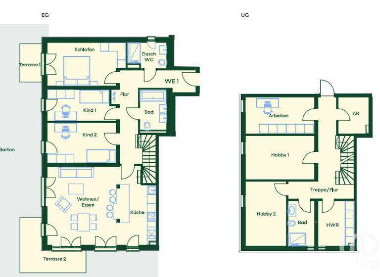 Maisonette zum Kauf 1.025.000 € 7 Zimmer 180,4 m²<br/>Wohnfläche EG<br/>Geschoss Hielscherstr. 51 Wilhelmsruh Berlin / Wilhelmsruh 13158
