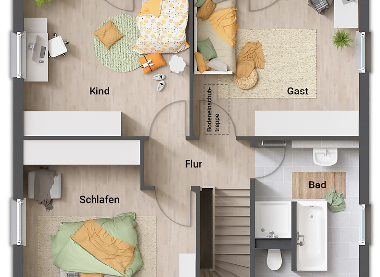 Einfamilienhaus zum Kauf provisionsfrei 346.950 € 4 Zimmer 124 m² 625 m² Grundstück Ostercappeln 49179