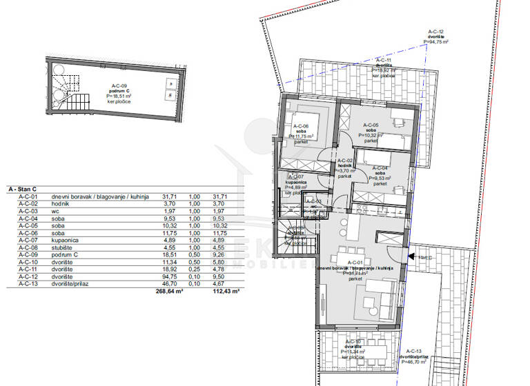 Wohnung zum Kauf - Erstbezug 449.720 € 4 Zimmer 112 m² EG Porec