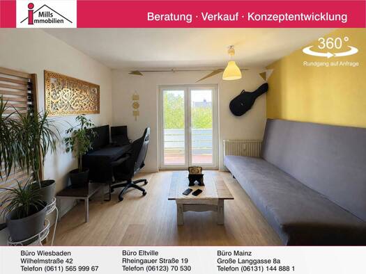 Wohnung zum Kauf 69.000 € 1 Zimmer 25 m² 2. Geschoss Büdesheim Bingen am Rhein 55411