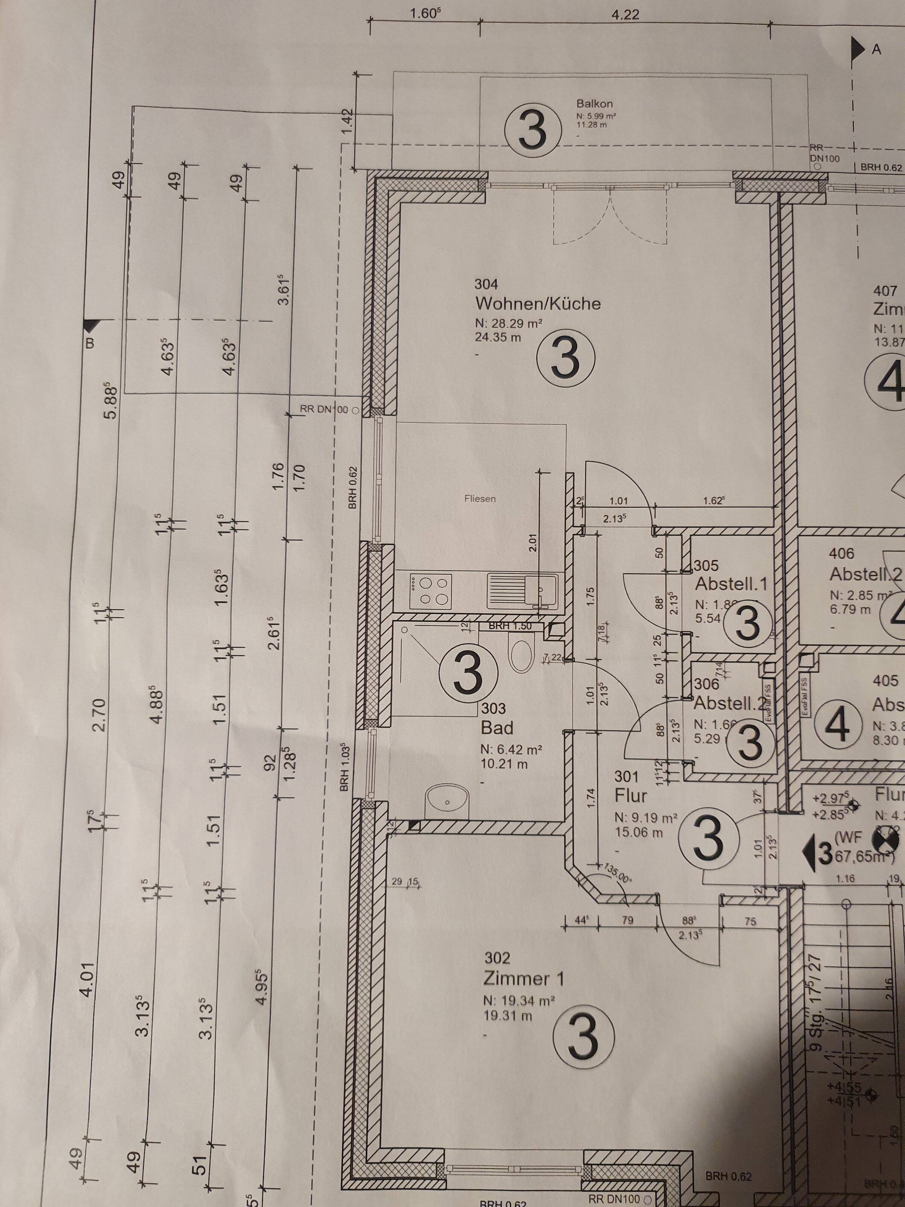 Immobilie in Essen/Oldenburg - Neubau in Top Lage Wohnung 69m² separate Büroräume mit Lager 30m² optimal für Homeoffice - Bild 3