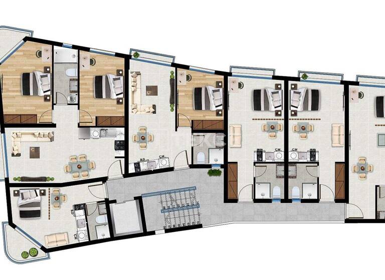 Studio zum Kauf 156.000 € 3 Zimmer 70 m² 3. Geschoss Iskele 99850