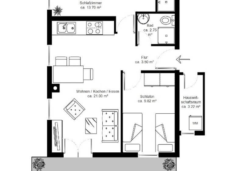 Wohnung zum Kauf 360.000 € 3 Zimmer 69,3 m² frei ab sofort Lucica 12 Nerezine 51554