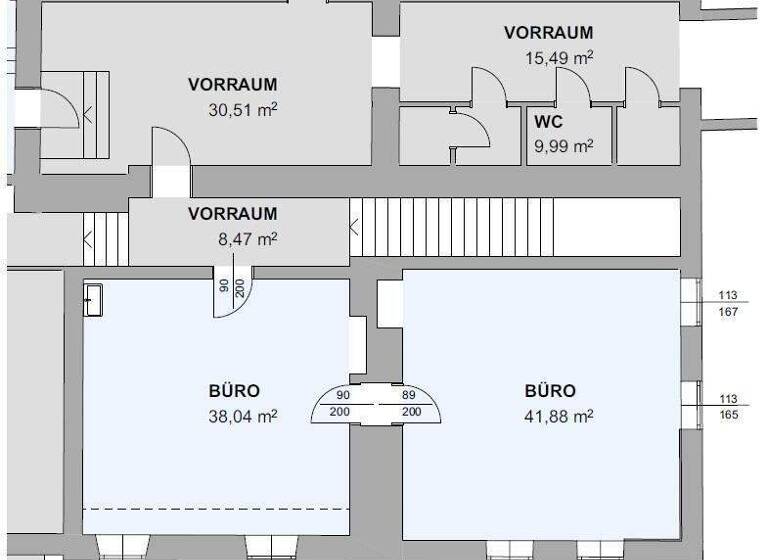 Büro zur Miete 560 € 2 Zimmer Gmunden 4810