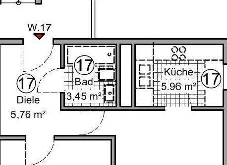 Wohnung zur Miete 484 € 2 Zimmer 53,8 m² 4. Geschoss frei ab 01.04.2026 Oggersheim Ludwigshafen am Rhein 67071